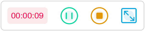 screen recording toolbar on jav smart whiteboard.