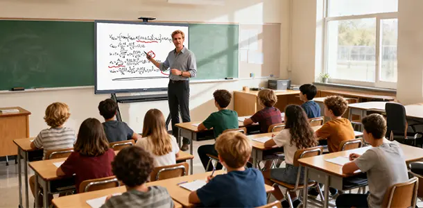 JAV smart board with rolling stand for medium classroom