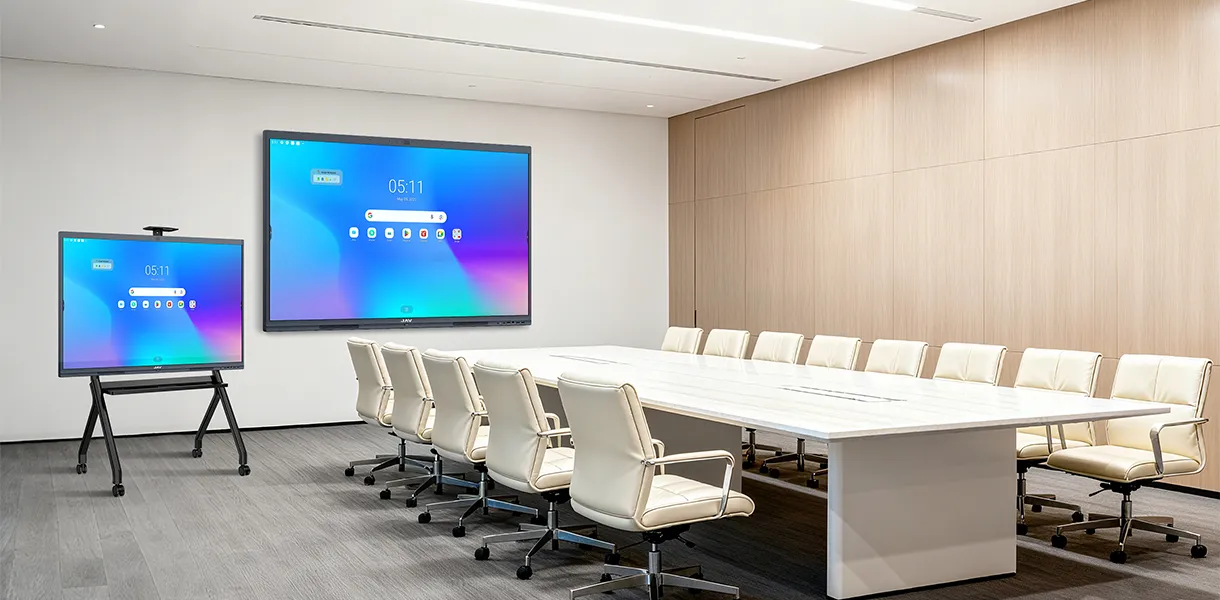 同じ会議室で2つの異なるサイズのjavスマートボード10を使用する