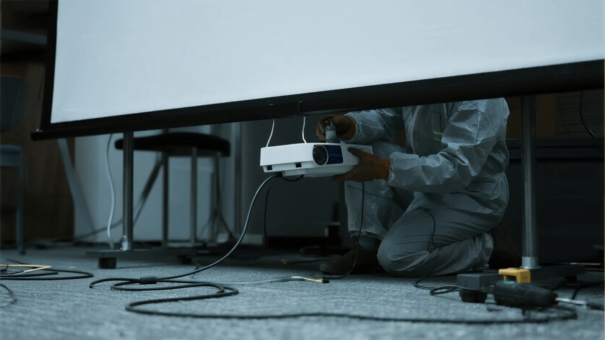 Les projecteurs sont difficiles à installer