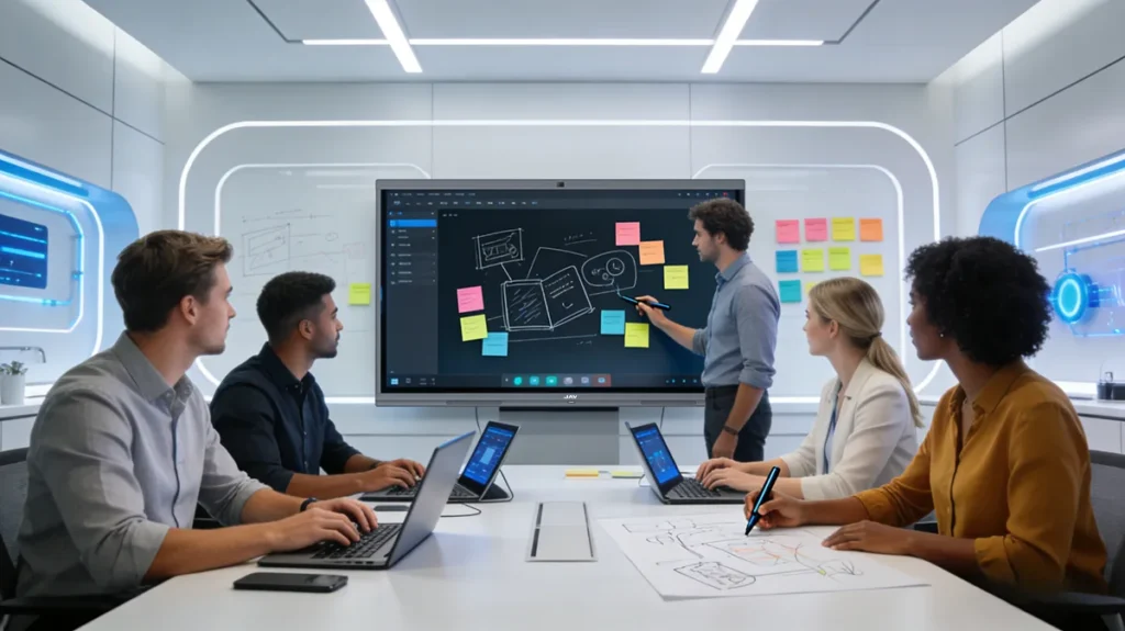 JAV smart board help improve team collaboration efficiency