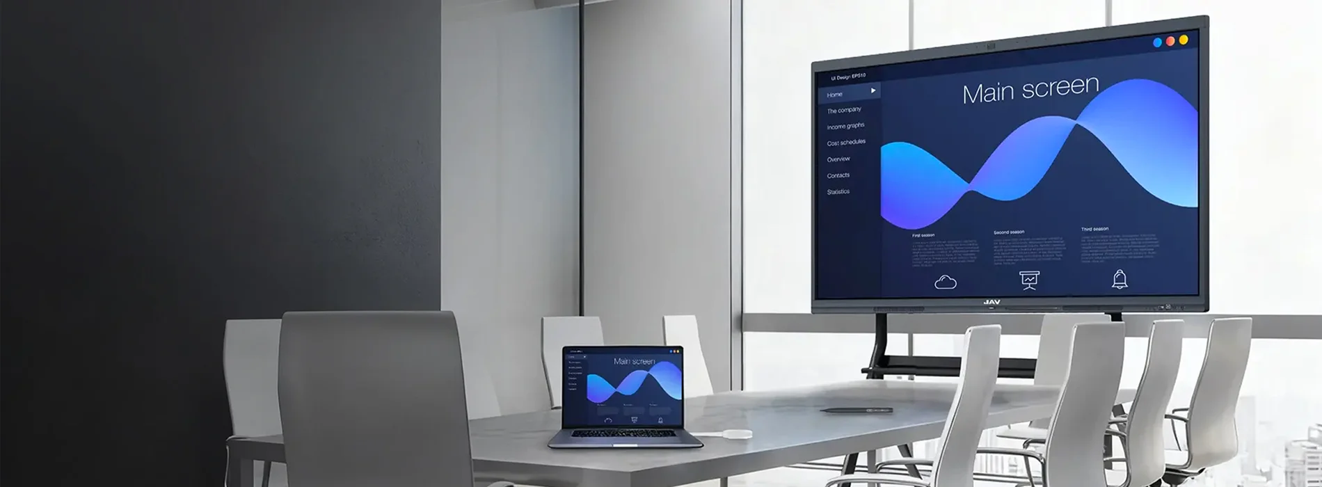 JAV Board interactive display for meetings and classrooms