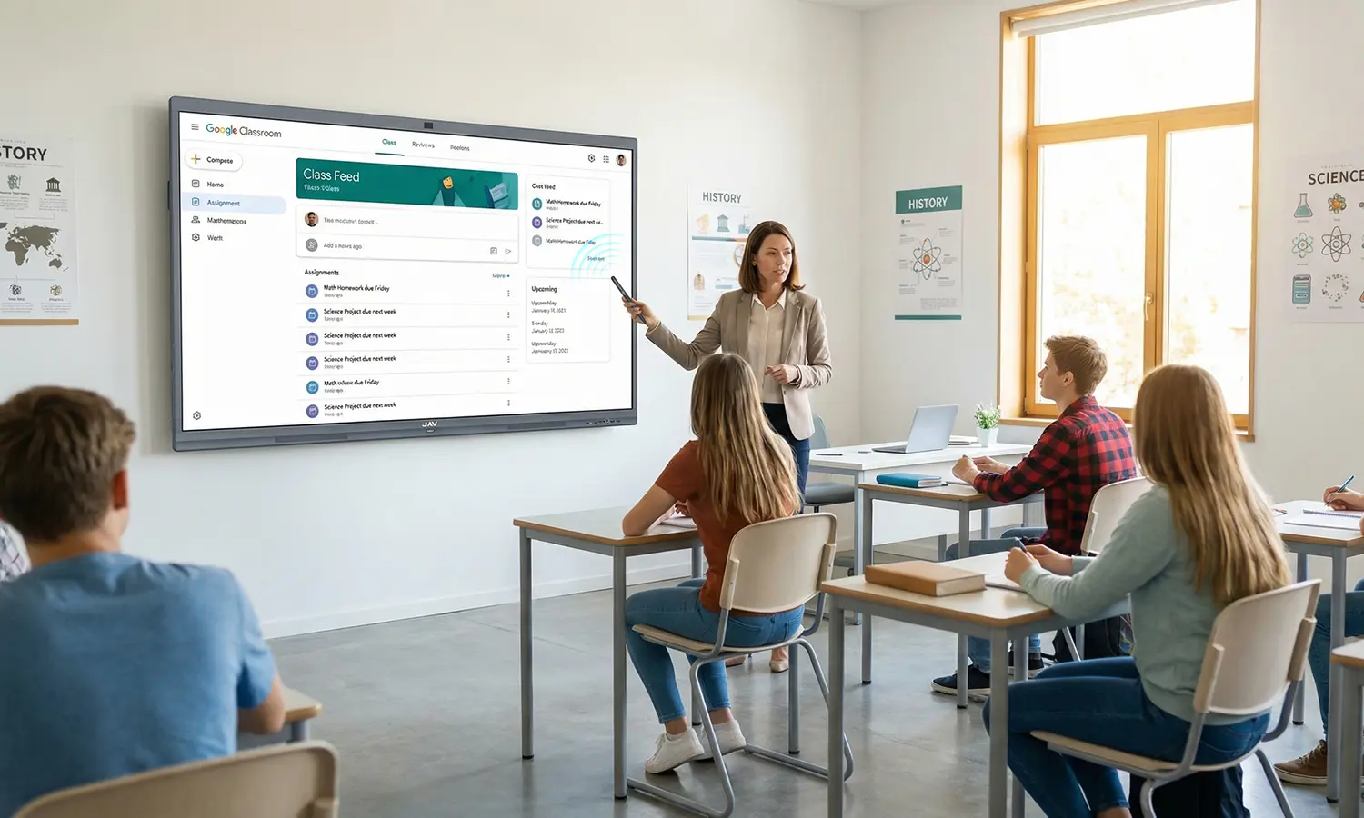 JAV Interactive Whiteboard Used as Technology Tools for Teachers in the classroom