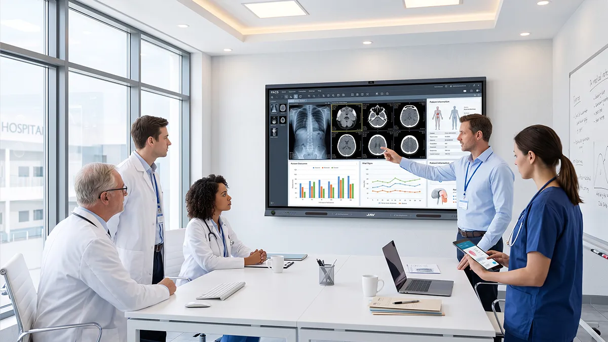 JAV Board 19 interactive display as the meeting room display system for medical meetings