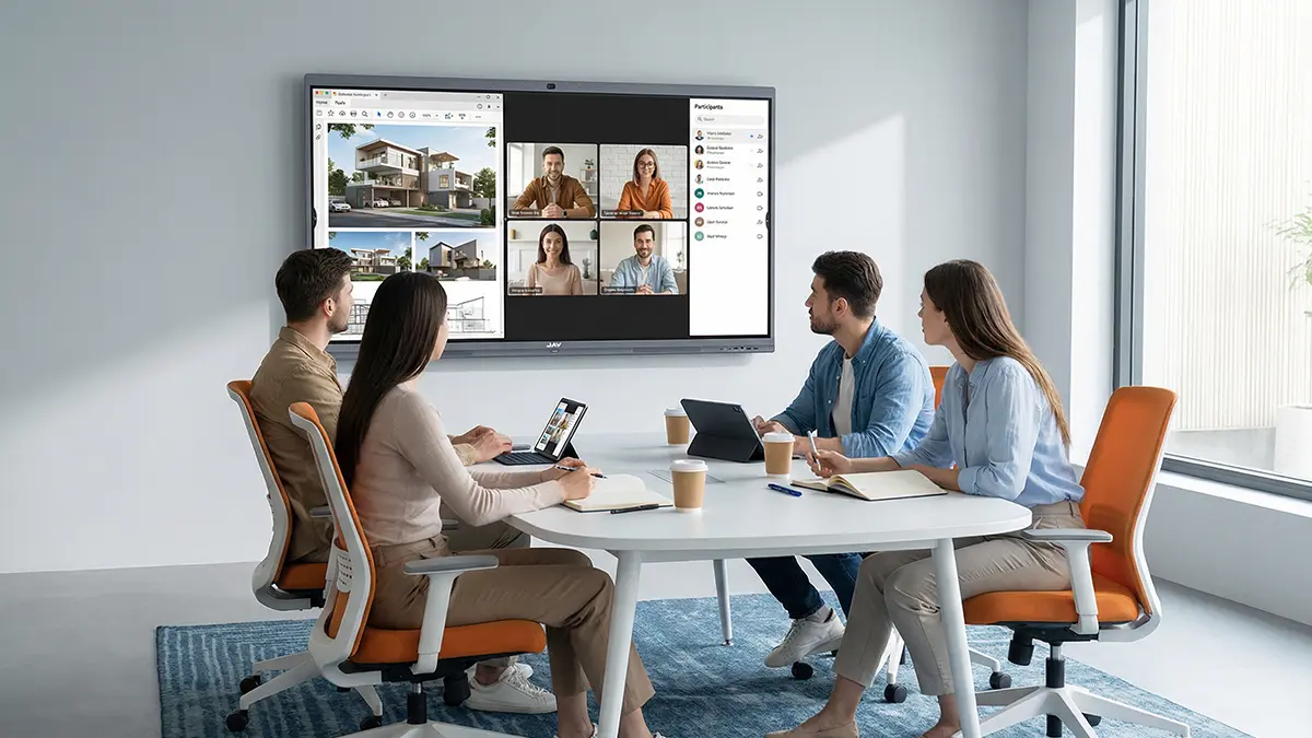 Video conferencing using JAV Board 10 interactive display